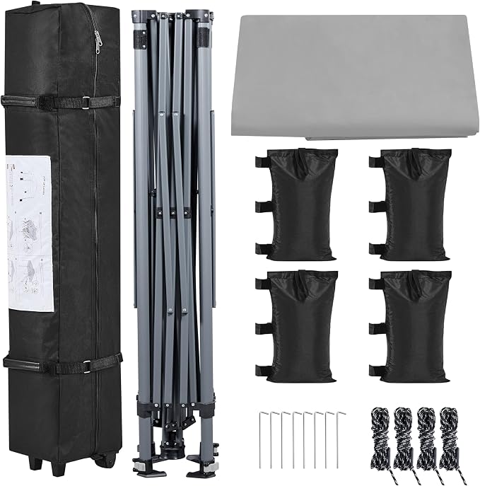 Yaheetech 10x10 1-Person Setup Pop Up Canopy Tent, Instant Portable Commercial - Image 7