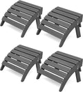 KINGYES Folding Adirondack Ottomans Set of 4 by KINGYES