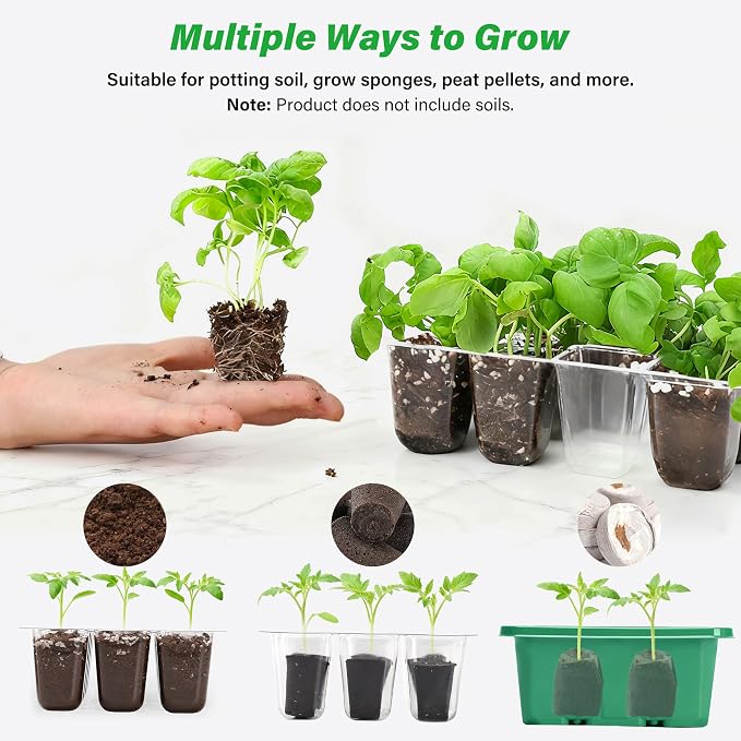 Bonviee 5-Pack Seed Starter Trays, Seed Starter Kit - Image 5