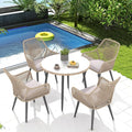 Patiorama 5-Piece Patio Dining Set, Outdoor Dining Table Chair Set, All-Weather by Patiorama