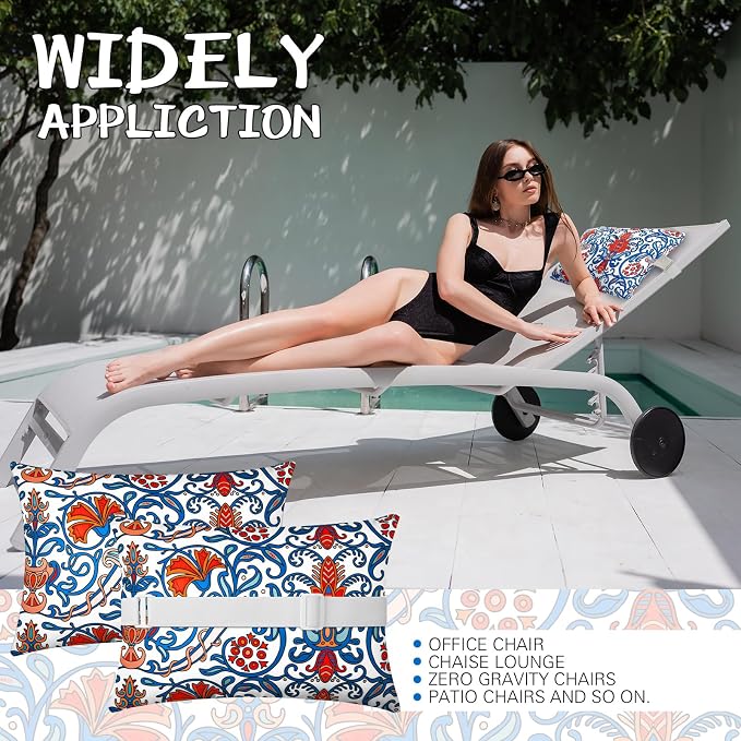 4 Pcs Chaise Lounge Pillow - Image 5