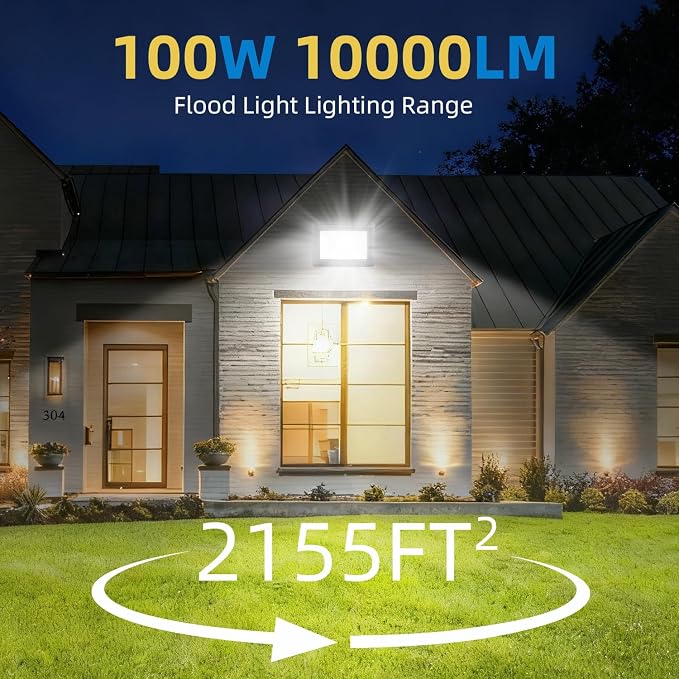 200W LED Flood Lights Outdoor, 6500k Daylight White Outdoor LED Lights - Image 4