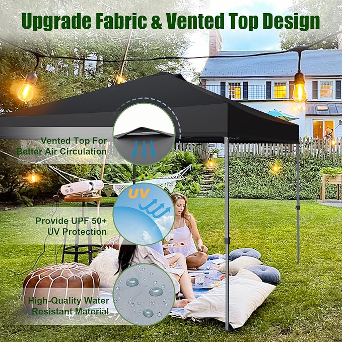 Eurmax USA NOMATTER ONE-Person Open&Close 10x10ft Pop Up Canopy Tent，Portable - Image 5