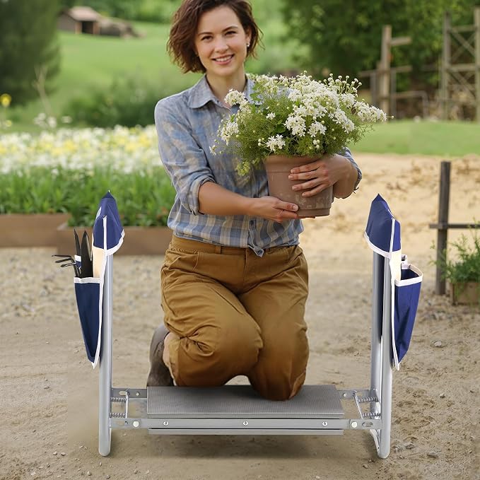 VEVOR Garden Kneeler and Seat Heavy Duty, Portable Garden Stool - Image 2
