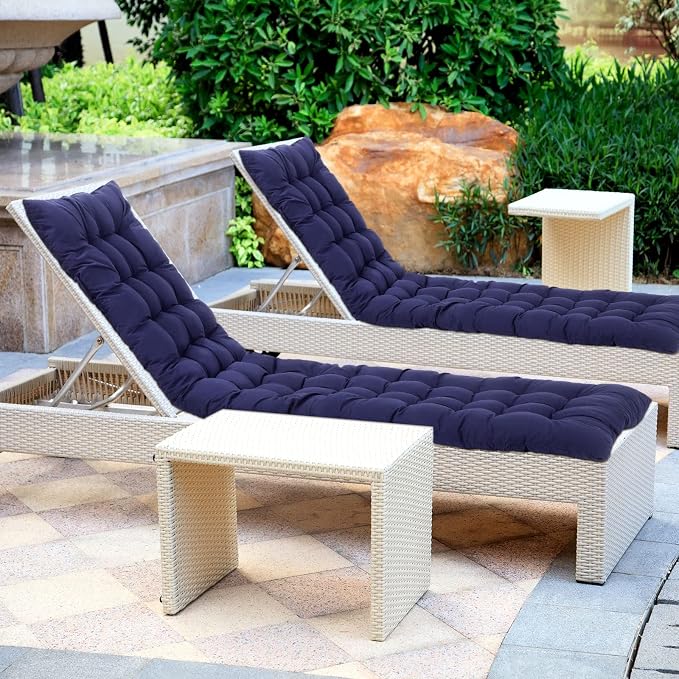 67 x 19 Inch Chaise Lounge Cushions Soft Lounge Chair Cushion Gravity Chair - Image 7