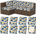 8Pcs Square Large Stretch Patio Cushion Covers, Couch & Sofa Replacement by VORSHAPE