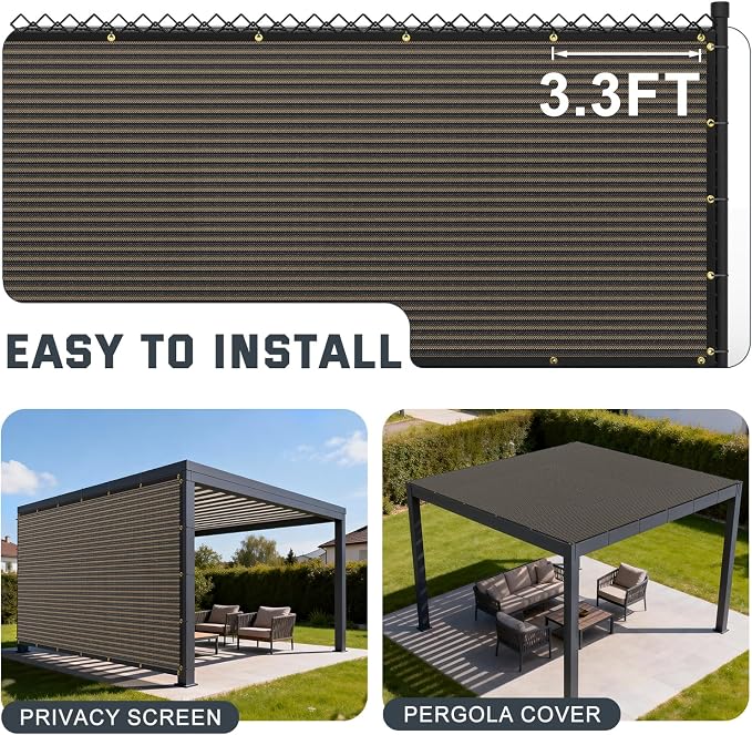 90% Sun Shade Cloth, Kesfitt 8x12FT Garden Shade Cover - Image 7