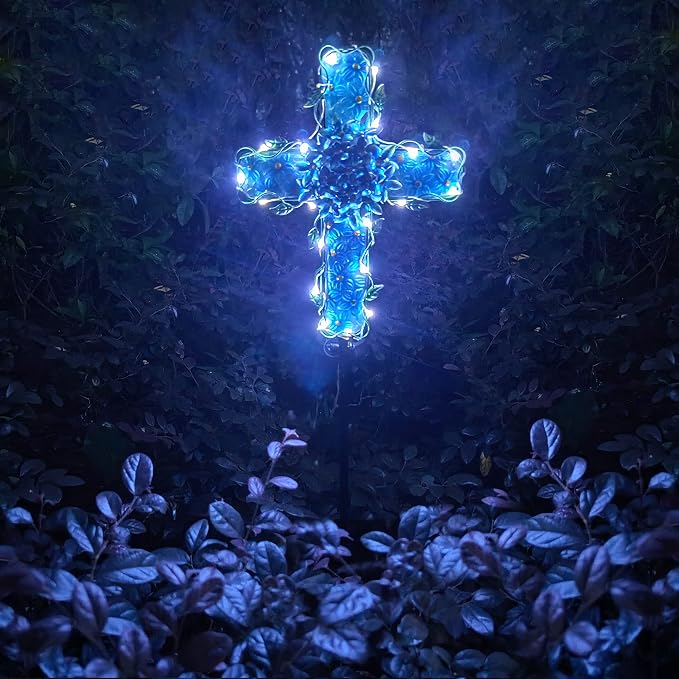 Solar Cross Garden Lights Outdoor Decorative - Image 7