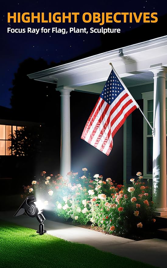 ROSHWEY Solar Spot Lights Outdoor, Waterproof Spotlights - Image 7