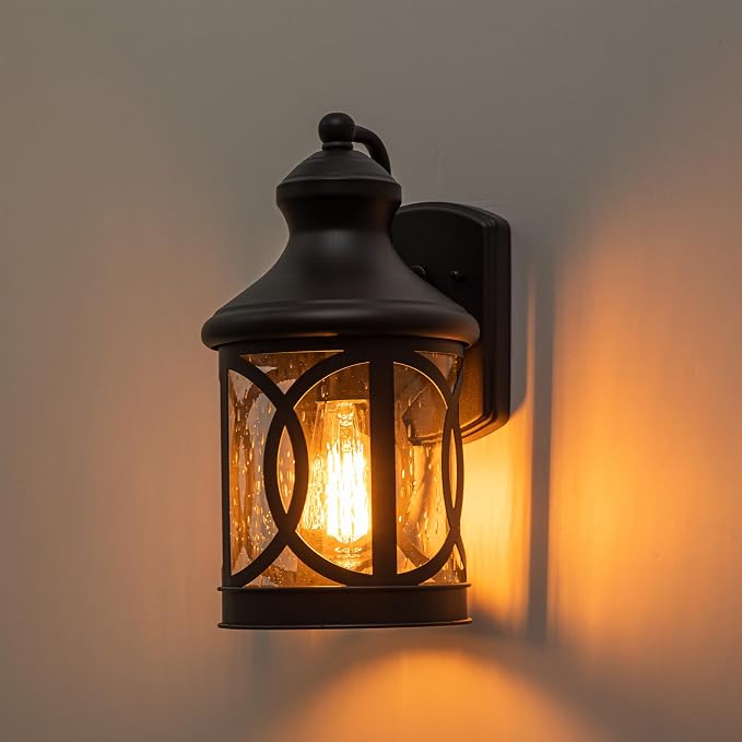 Outdoor Wall Sconce, Waterproof Exterior Light Fixture, Matte Black Porch - Image 4