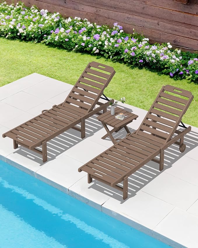 SERWALL Folding Outdoor Side Table Set of 2, Portable Adirondack Side Table - Image 10