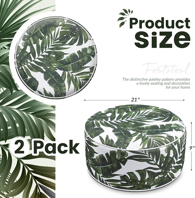 Outdoor Inflatable Ottoman Waterproof Pouf Ottoman - Image 2