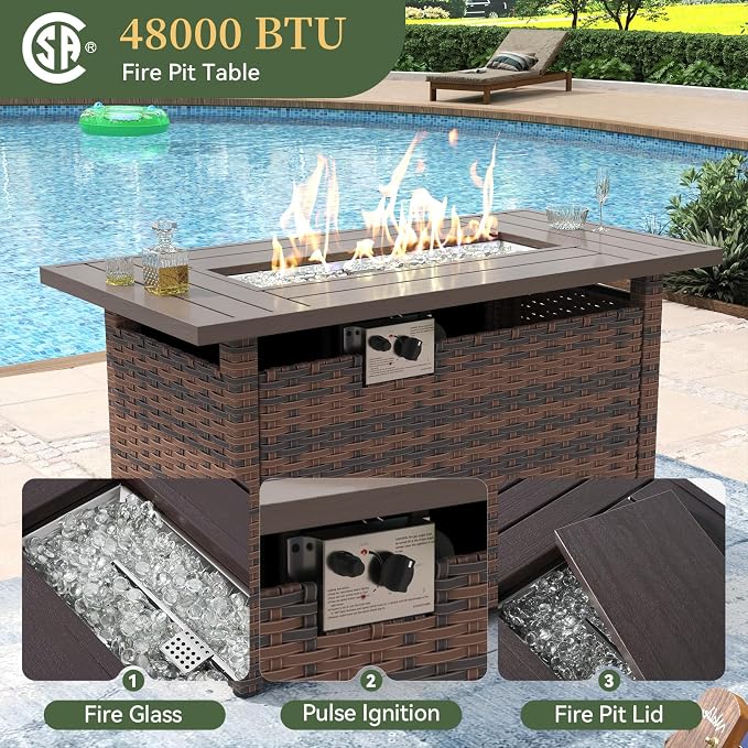 Aoxun 15 Piece Patio Furniture Set - Image 4