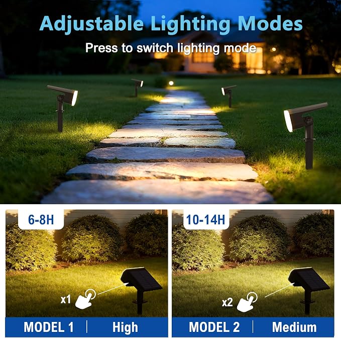 Solar Lights Outdoor Waterproof IP65, Super Bright LED - Image 7