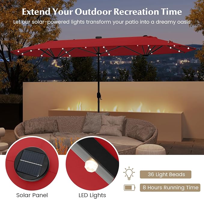 Tangkula 9 Pieces Rattan Outdoor Dining Set - Image 4