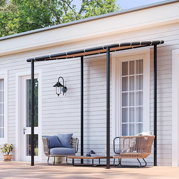 Aoxun 8x5 Lean to Gazebo Outdoor Pergola - Image 2