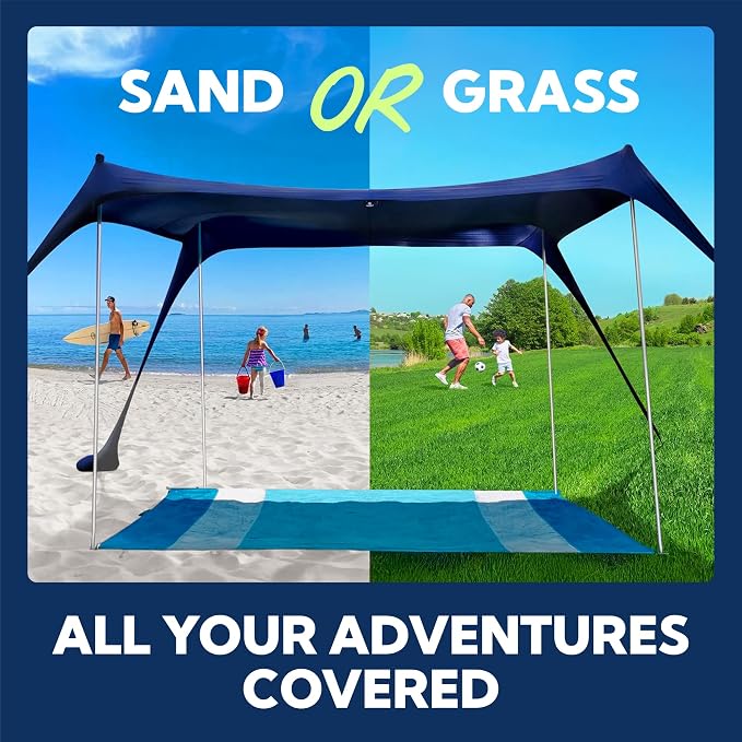 Sun Ninja Beach Tent Sun Shelter UPF50+ - Image 6