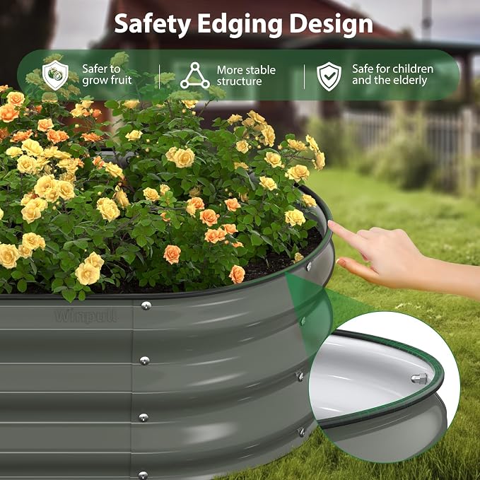 Raised Garden Bed Kit, Large Metal Raised Beds - Image 2