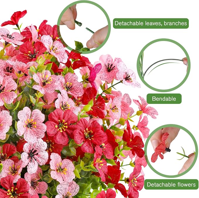 AGIRL 16 Bundles Artificial Flowers - Image 3