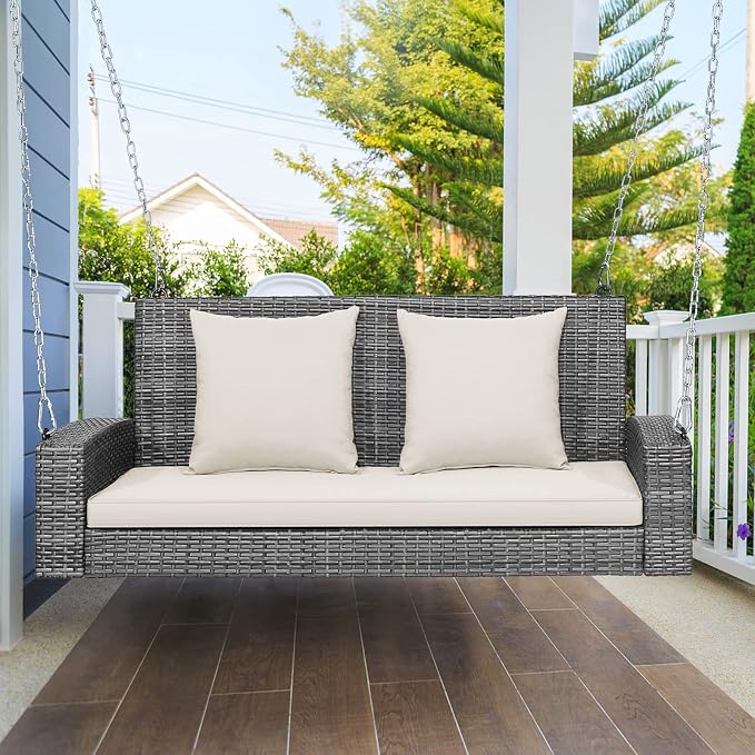 RELAX4LIFE 2-Person Porch Swing Bench - Image 2