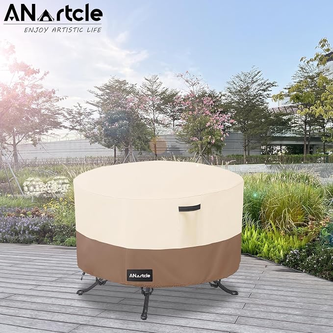 Round Patio Table Cover 50"DIA x 23"H, 100% Waterproof, Heavy Duty - Image 5