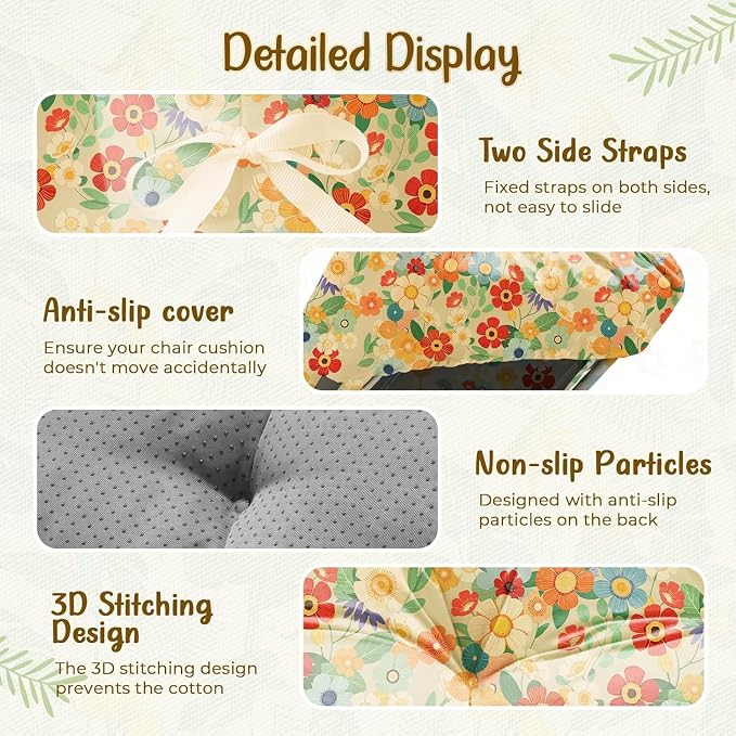Outdoor Chaise Lounge Chair Cushion 75.1 x 22.8 x 4.7 Inches 100% Waterproof - Image 4