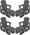 SERWALL Outdoor Glider Chair Set of 4 by SERWALL