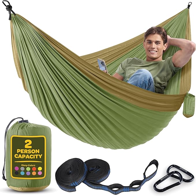 Durable Hammock 500 lb Capacity, Nylon Camping Hammock Chair by Sewanta