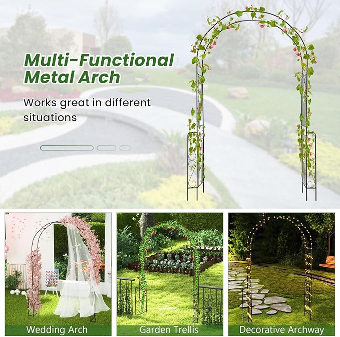 Giantex Garden Arch Trellis - Image 6