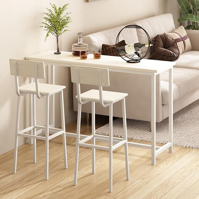 GILLAS Set of 2 Bar Stools, Tall Bar Stool - Image 6