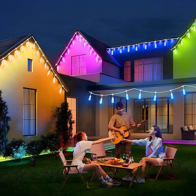 100FT RGB Solar Outdoor String Lights - Image 6