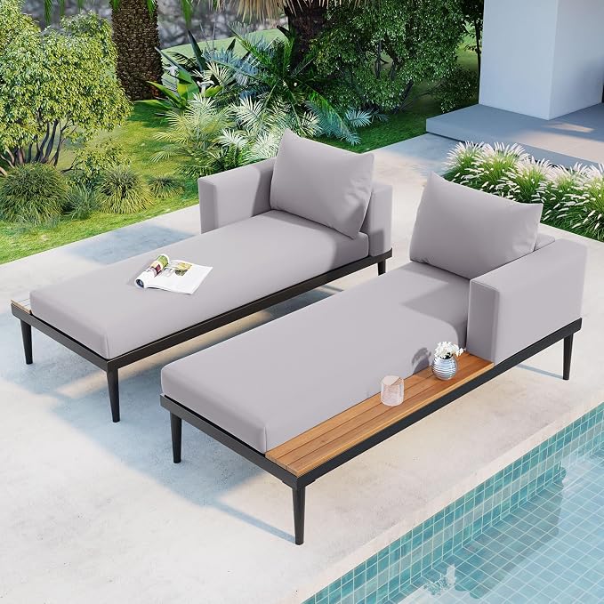 Modern Outdoor Daybed Patio Metal Daybed - Image 8