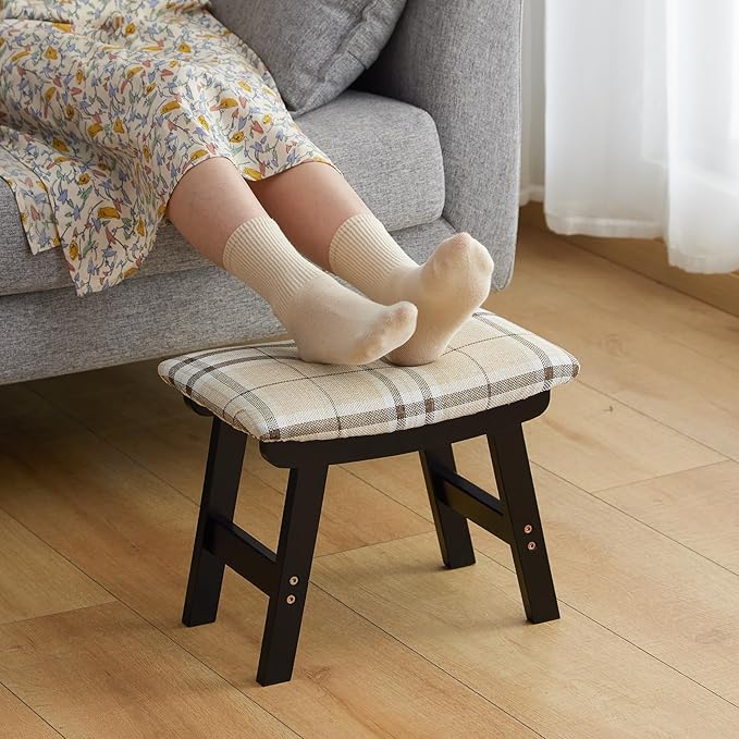 Foot Stool Ottoman Foot Rest Under Desk, Small Stool - Image 2