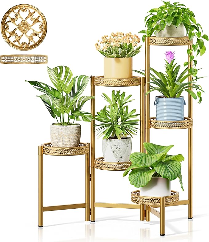 6 Tiered Plant Stand Indoor for Multiple Large Planter, Tall Heavy Duty by Unknown