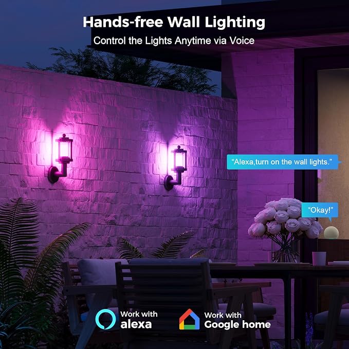 XMCOSY+ Outdoor Wall Sconce, 1100LM Exterior Wall Lantern Light Fixtures - Image 3