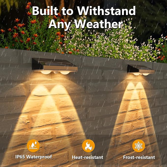 NIORSUN Solar Fence Lights, 16 Pack Solars Deck Light, Warm White Color - Image 4