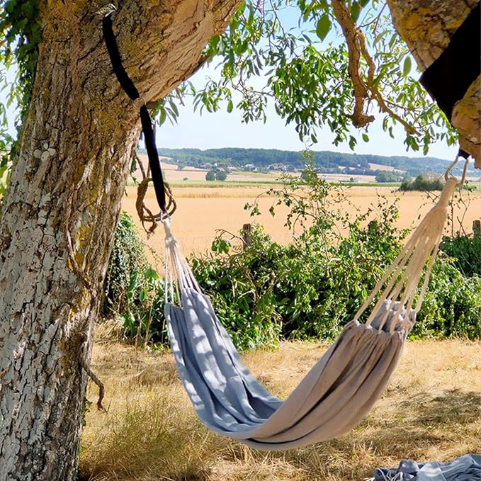 ANYOO Cotton Hammock Portable Camping Hammocks - Image 7