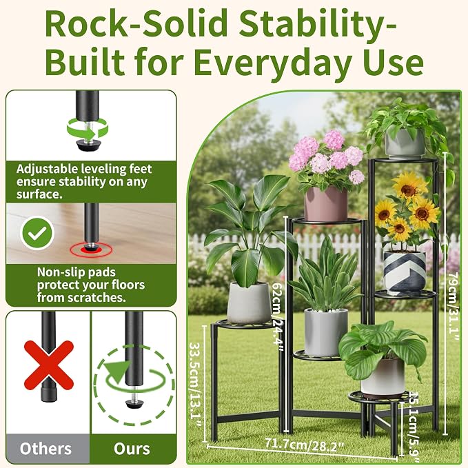 6 Tier Large Plant Stand Indoor - Image 3
