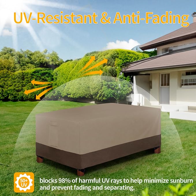 Easy-Going 600D Heavy Duty Rectangular Table Cover UV Resistant and Waterproof - Image 6