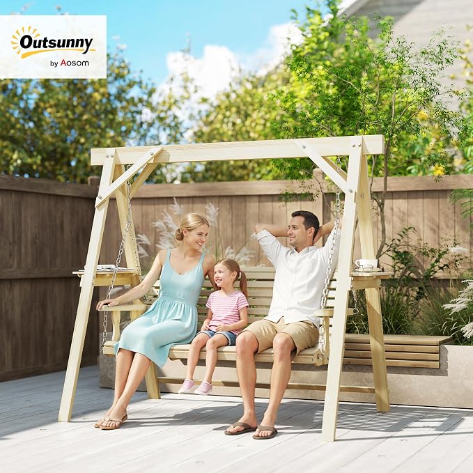Outsunny 3 Seat Porch Swing - Image 2