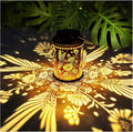 Solar Lanterns Outdoor Waterproof, Hummingbird & Gesang Flower Lights, Metal by Merrytech