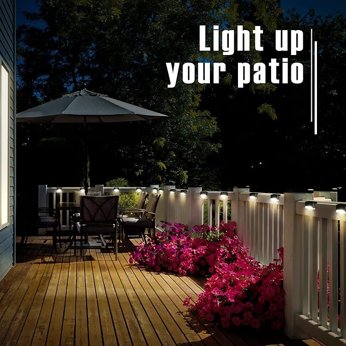 Solar Deck Lights Outdoor, Solar Step Lights Waterproof Led Lights - Image 3