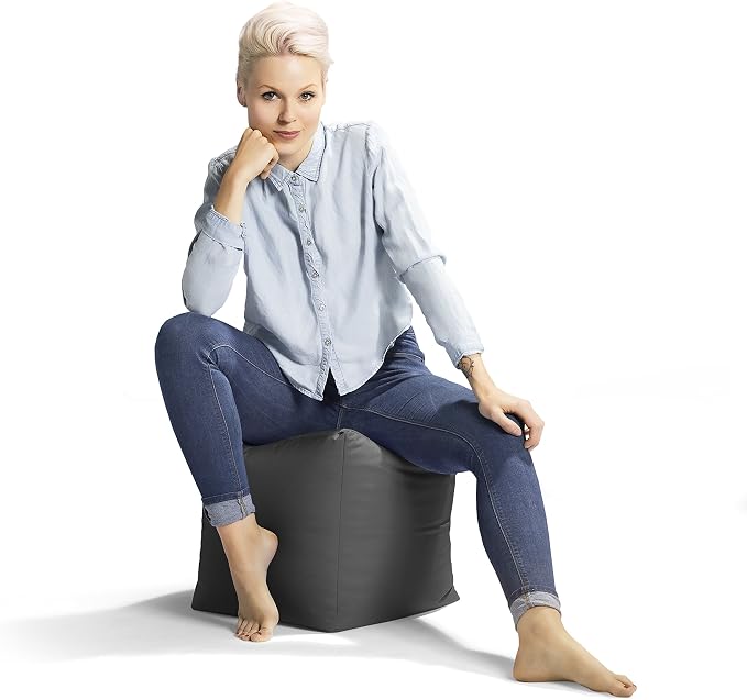 Gouchee Home Cube Brava Pouf Ottoman Foot Rest - Image 5