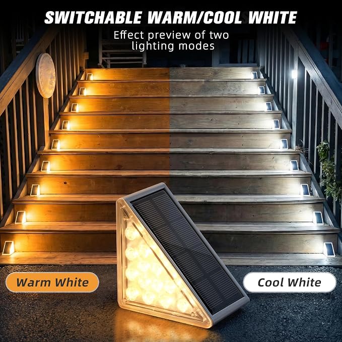 NIORSUN Solar Step Lights 8 Pack - Image 2