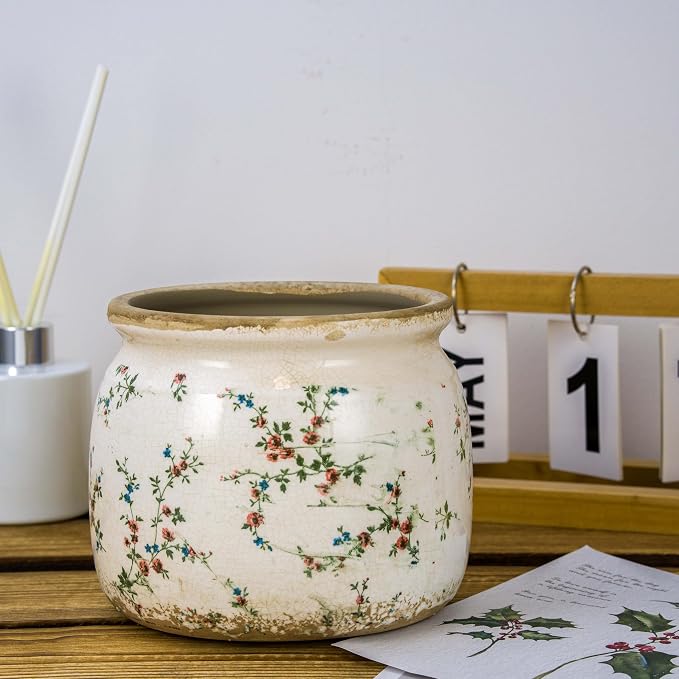 Flower Pot, Vintage Ceramic Pot - Image 5