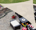 ASTEROUTDOOR Sun Shade Sail Triangle 16' x 16' x 22.64' UV Block Canopy by AsterOutdoor