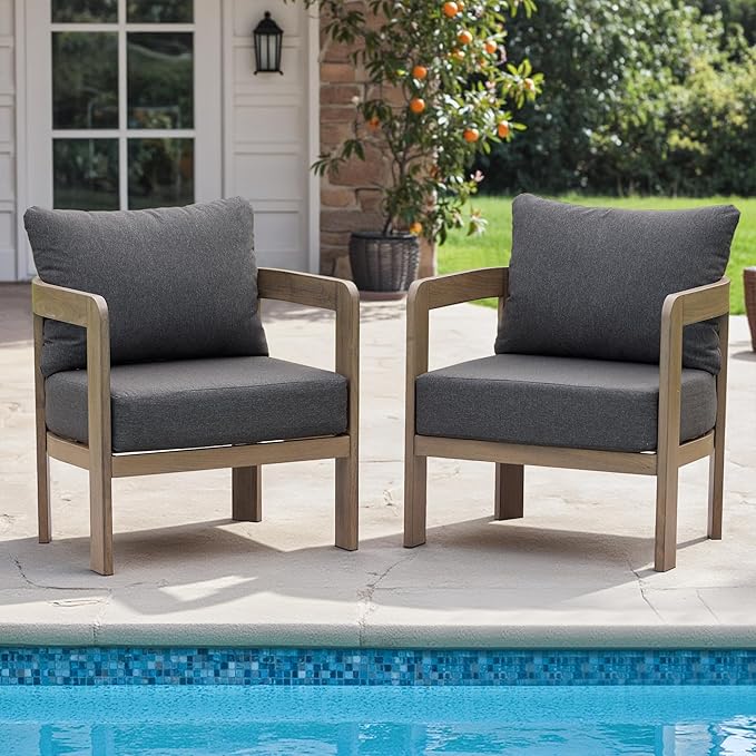 Outdoor Furniture Set, Metal Modern Outside Furniture by COMLAXFIELD
