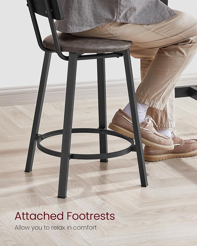 VASAGLE Bar Stools, 29.7-Inch Barstools - Image 6