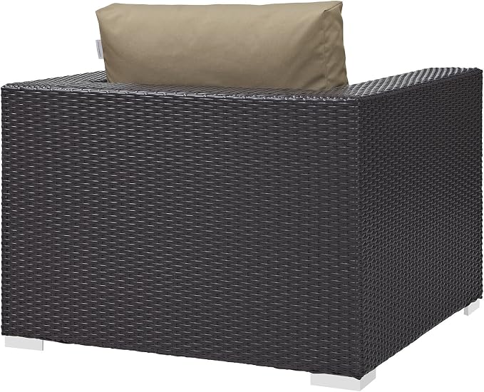 Modway Convene Wicker Rattan Outdoor Patio Arm Chair - Image 6