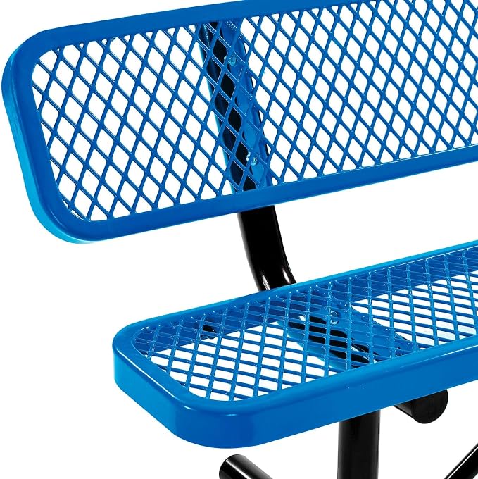 Global Industrial 6'L Heavy Duty Expanded Metal Mesh Bench - Image 6